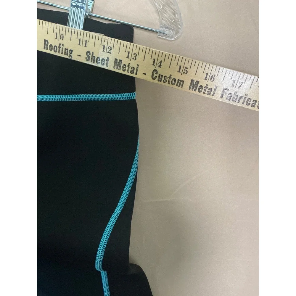 GoldFin Wetsuit Pants Womens Medium Black Excellent 2mm Neoprene Leggings Blue